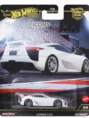 Hot Wheels Premium Lexus LFA Timeless Icons Car Culture 5/5 White NIP